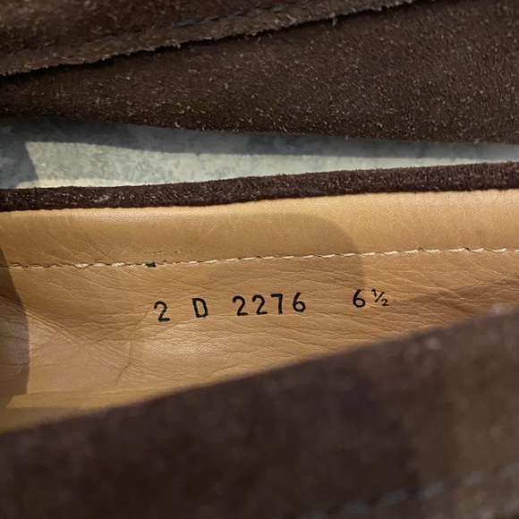 Prada men’s brown suede moccasins main image 5